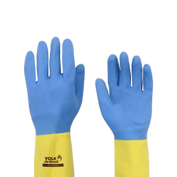 Luva de Látex Neoprene Bicolor Slim Volk