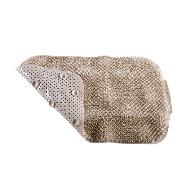 Tapete de Plástico Flexível Felpudo para Área Molhada 57 x 34 cm Astra Argila