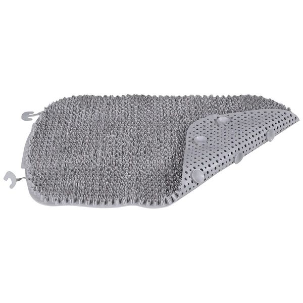 Tapete de Plástico Flexível Felpudo para Área Molhada 57 x 34 cm Astra Cinza 2