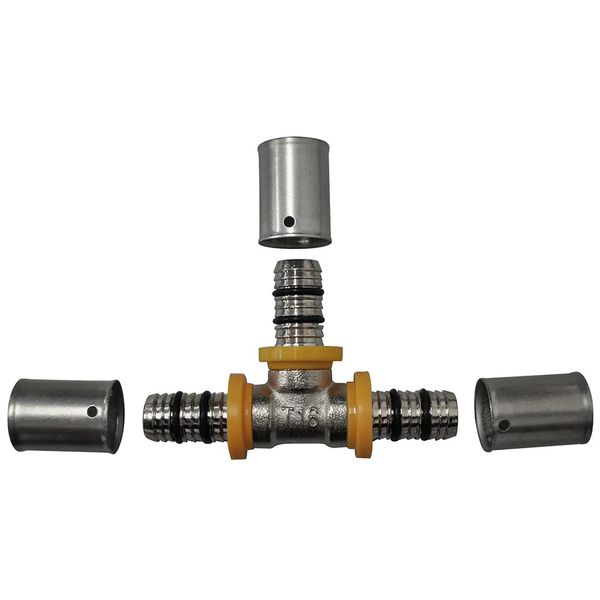 Tê Conexão para Gás 16x16x16mm Pex Astra