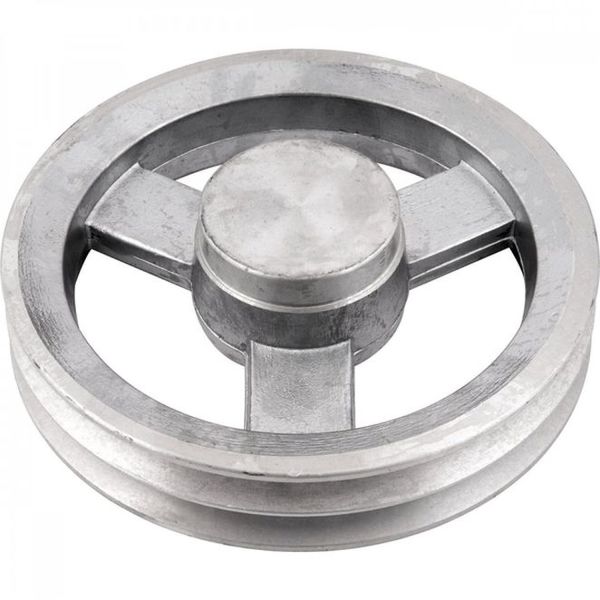 Polia de Alumínio 160mm com 2 Canais B Alucal