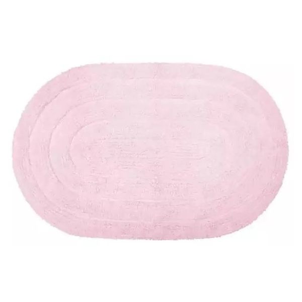 Tapete para Banheiro Allegro Rosa Oval 40cm x 60cm - Kapazi
