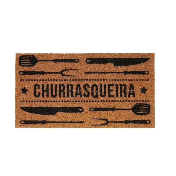 Capacho Vinil SuperPrint 40cm x 75cm Churrasqueira Kapazi