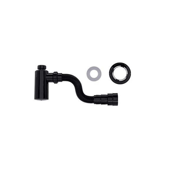 Tubo Extensivo Sifão Universal com Copo Preto Blukit 031310