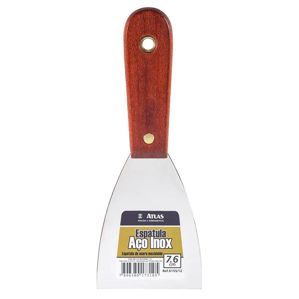 Espátula de Aço Inox 7,6CM ATLAS