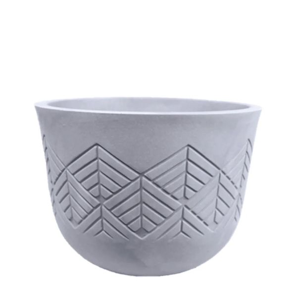 Vaso Tribo Redondo 42 Cimento Queimado Japi JVTTCQ42