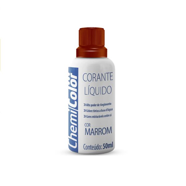 Corante Líquido Marrom 50ml Chemicolor