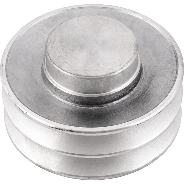 Polia de Alumínio 130mm com 2 Canais B Alucal