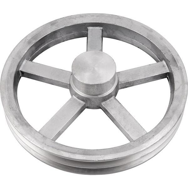 Polia de Alumínio 200mm com 2 Canais B Alucal
