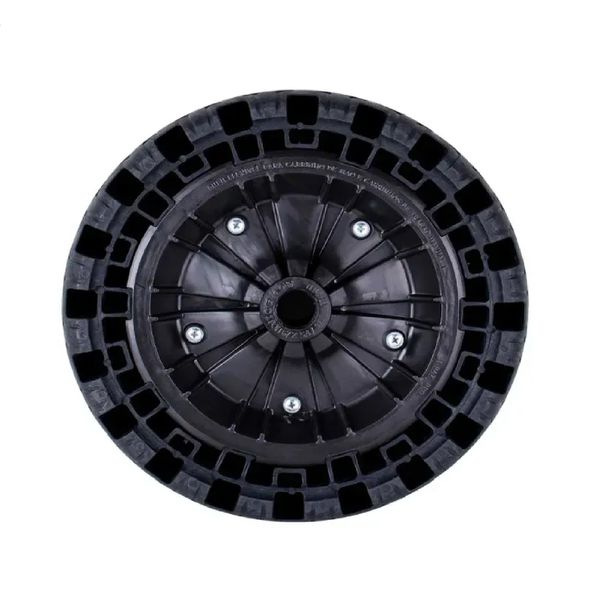Roda Flexível Para Carrinho Eixo Universal Cap 100kg Fb Pneu 100650