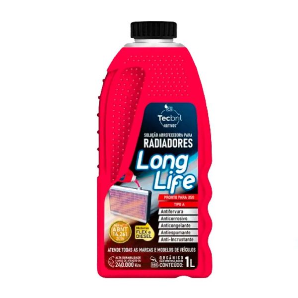 Aditivo Radiador Long Life Rosa 1L Tecbril 5920280
