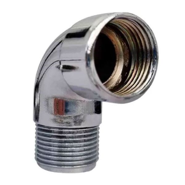 Cotovelo Macho e Fêmea 3/4 Zamac Cromado 10898CRE