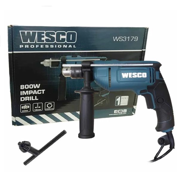 Furadeira de Impacto Mandril 1/2 800W WS3179 Wesco 220V