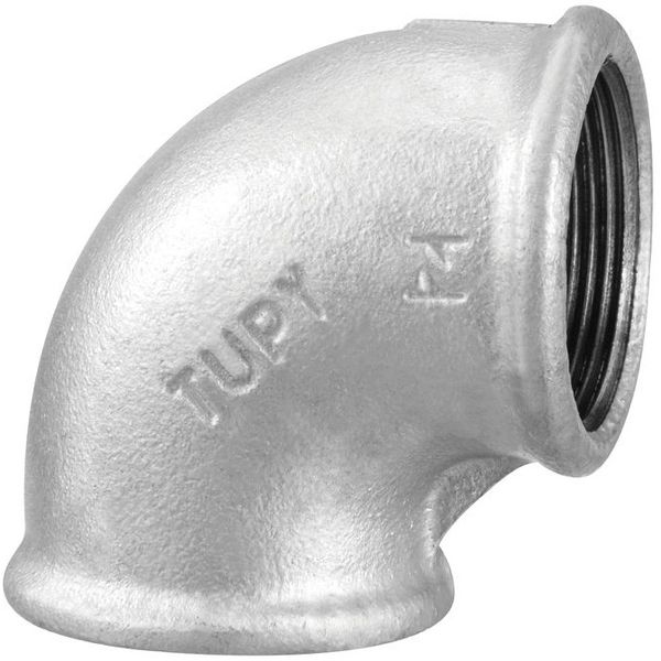 Cotovelo 90° Fêmea Galvanizado 3'' Tupy