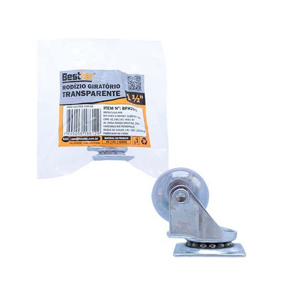 Rodízio Gel Giratório 35mm com Placa BFH2961
