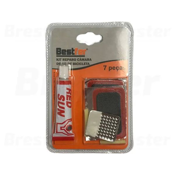 Kit Reparo Pneu e Camara Bicicleta 7 Peças Bestfer BFH0974
