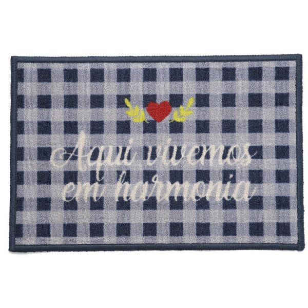 Tapete Clean Kasa Bem Vindo 40 x 60cm 1414024BVN Kapazi
