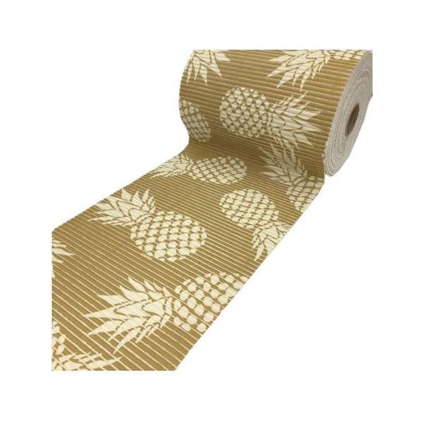 Tapete Antiderrapante Tropical Abacaxi Gold 43cm 0201ABG Kapazi