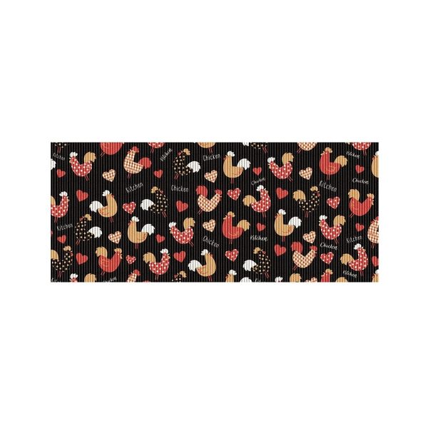 Tapete Antiderrapante Tropical Galinhas Black 43cm 0201GAB20 Kapazi