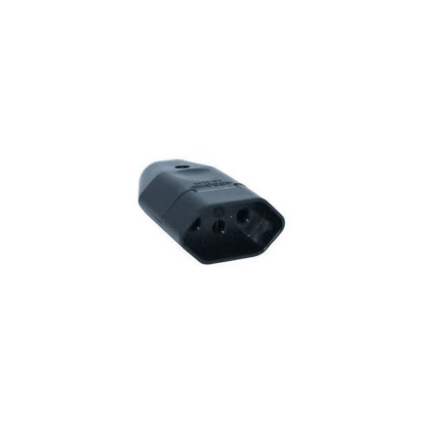 Pino Fêmea 2P+T 10A Preto Margirius 