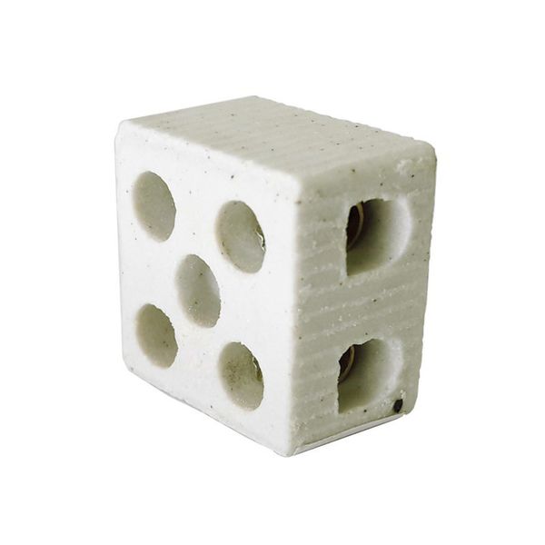 Conector Porcelana 10mm 2 polos 8202 Fertak