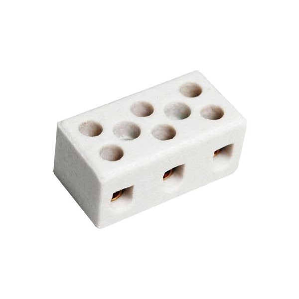 Conector Porcelana 10mm 3 Pólos 8204 Fertak