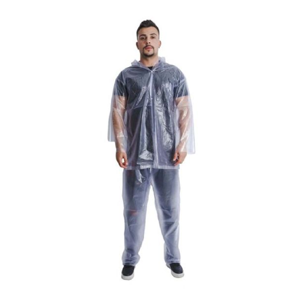 Conjunto Para Chuva G Laminado Transparente Vinilseg