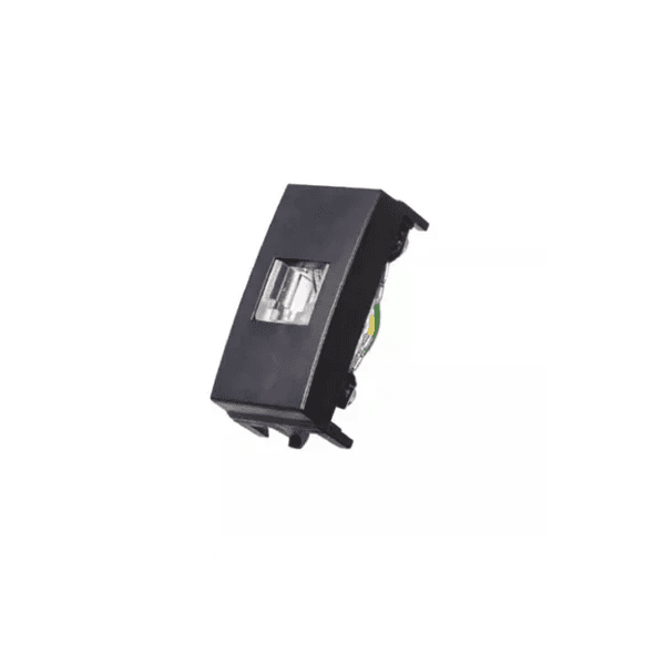 Módulo Tomada Telefone RJ-11 Clean Preto Fosco Margirius