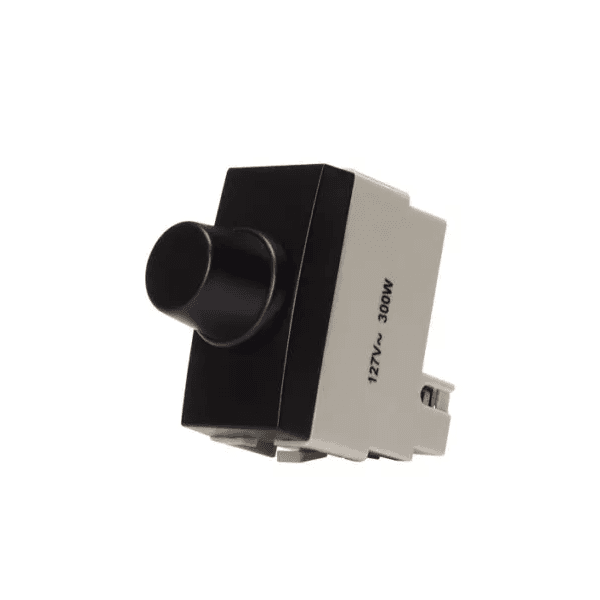 Módulo Controle de Lumininosidade e Velocidade Clean Preto Fosco Margirius - 127V