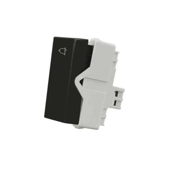 Módulo Pulsador Campainha 10A Clean Preto Fosco Margirius