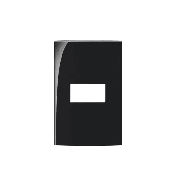 Placa 4x2 de 1 Posto Clean Preto Fosco Margirius