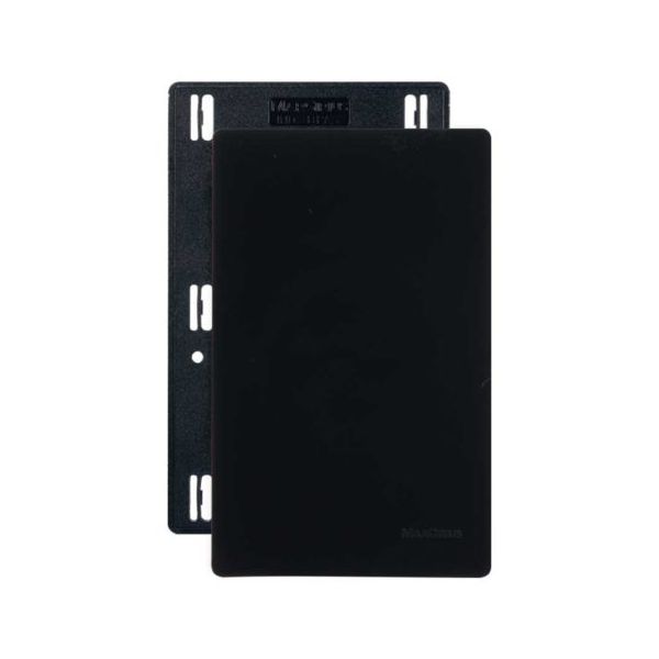 Placa 4 x 2 Cega Linha Infinity Ebony Margirius