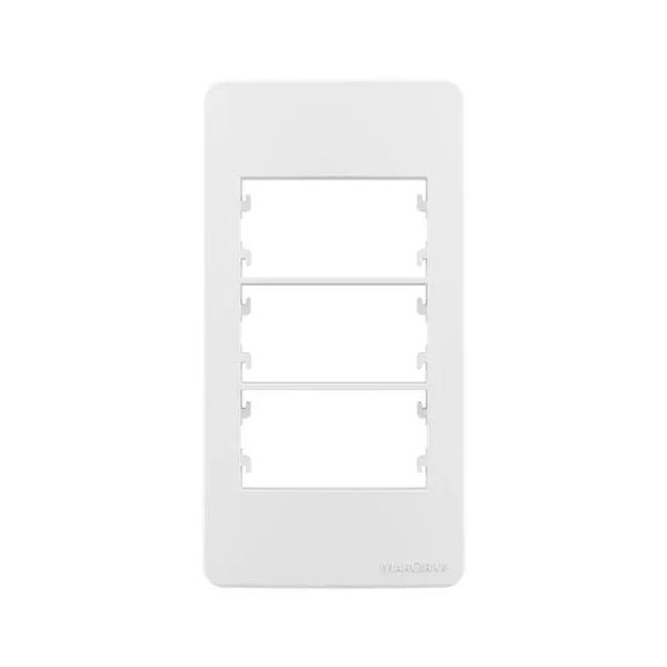 Placa com Suporte Sleek Condulete 1' pol 3 Postos Branco Margirius 22422