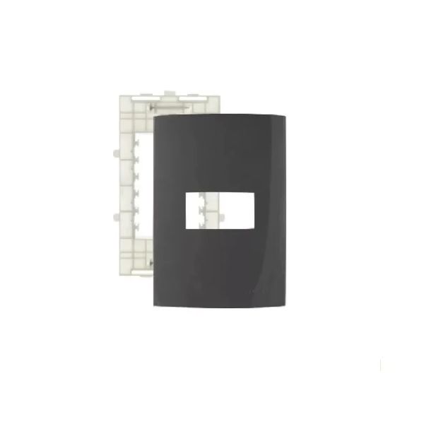 Placa 4 x 2 Grafite 1 Posto Linha Sleek Margirius