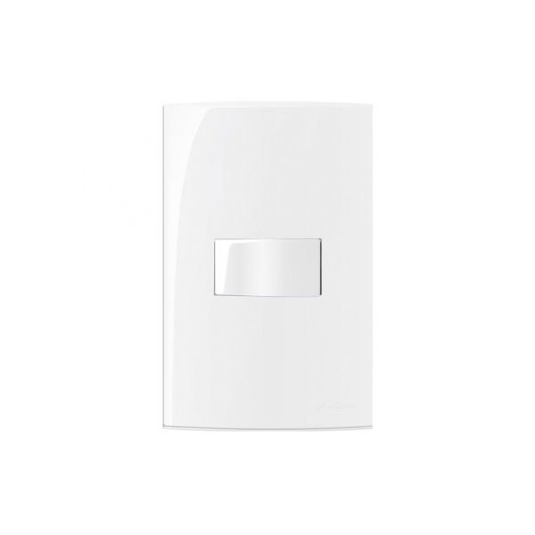 Conjunto 1 Interruptor Simples Linha Sleek Margirius 