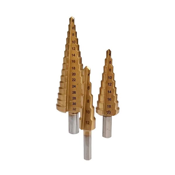Kit Broca Escalonada 3 peças Titanium 07805