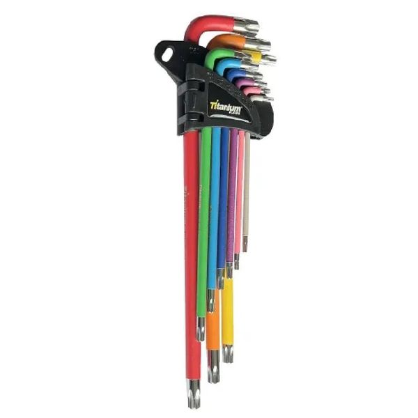 Jogo De Chave Torx Extra Longa Colors T10-T50 9 peças 08046