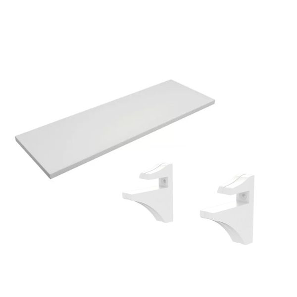 Prancha Branca 90 x 30cm com Suporte Brasforma