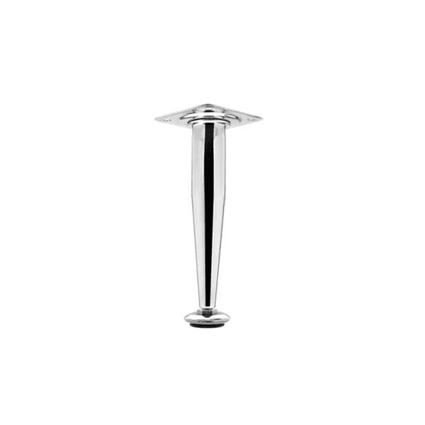 Pé para Móveis Cônico 120mm Cromada - 4 Peças