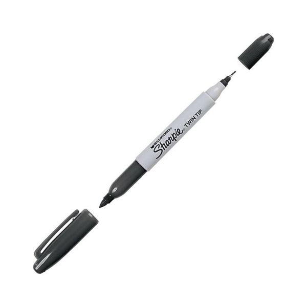 Marcador Ponta Dupla Twin Preto Sharpie 1805635