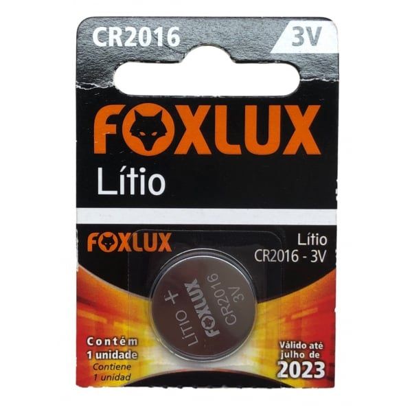 Bateria de Litio 3V CR2016 Foxlux 95.11