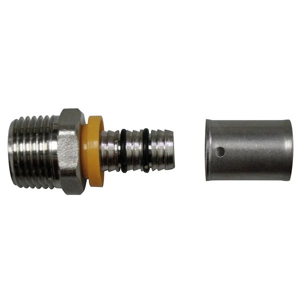 União para Mangueira Tubo Gás PEX Astra 16mm x 1/2 Macho Fixo GRC1612A