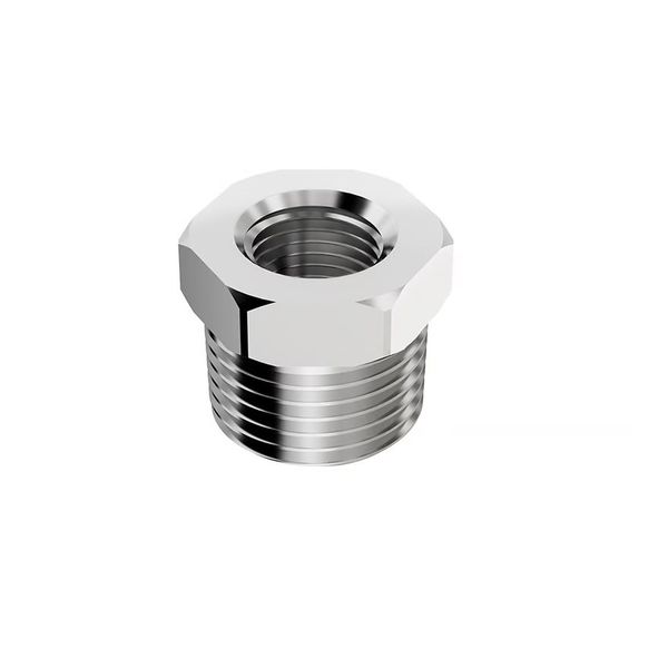 Bucha de Redução em Latão Cromado Rosca 1/2 x 1/4 pol