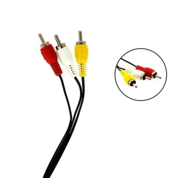 Cabo Auxiliar RCA 3RCA x 3RCA 1,50m BFH0126