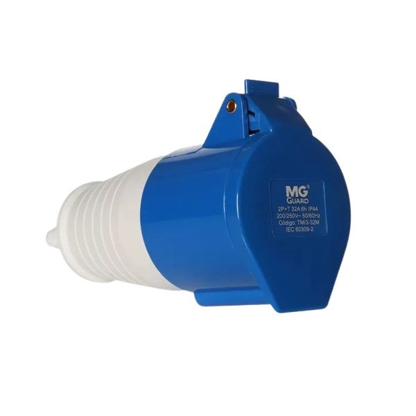 Pino Tomada Femea Industrial 32A 3P+T Azul Margirius 21642