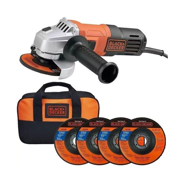 Esmerilhadeira 4.1/2 pol 650W com Acessórios G650K5 Black Decker
