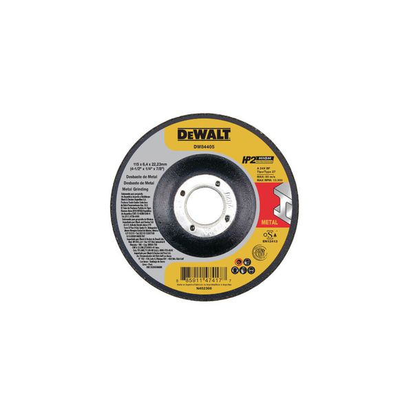 Disco de Desbaste 4.1/2 x 1/4 x 7/8 pol Dewalt