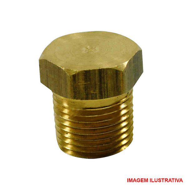 Tampão de Latão 3/8 pol Lubefer