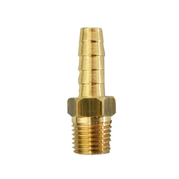 Espigão Fixo Macho 3/8 x 1/2 pol Latão