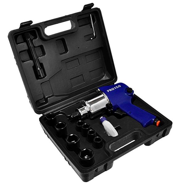 Chave de Impacto Pneumática 1/2 pol 59kg Pro 150K Com Kit PDR